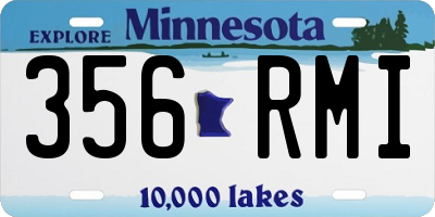 MN license plate 356RMI