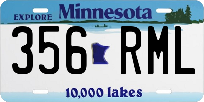 MN license plate 356RML