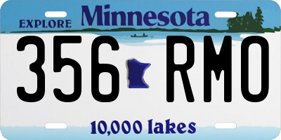 MN license plate 356RMO