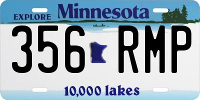 MN license plate 356RMP