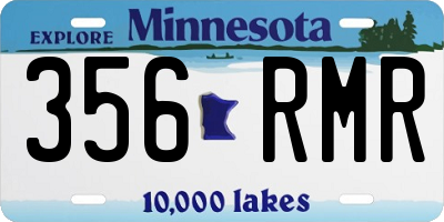 MN license plate 356RMR
