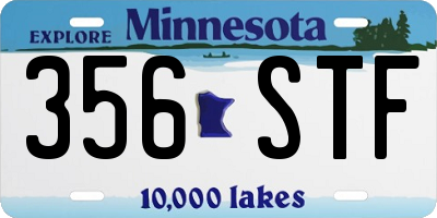 MN license plate 356STF