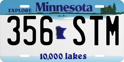MN license plate 356STM