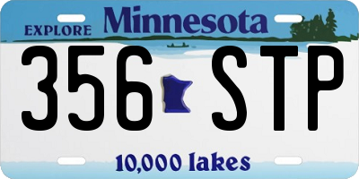 MN license plate 356STP