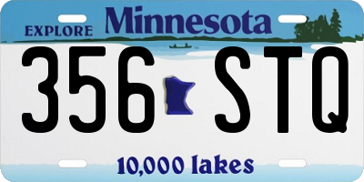 MN license plate 356STQ