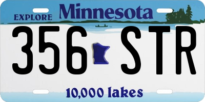 MN license plate 356STR