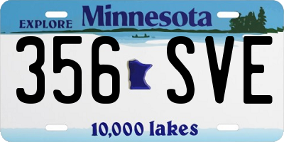 MN license plate 356SVE