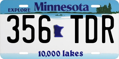 MN license plate 356TDR