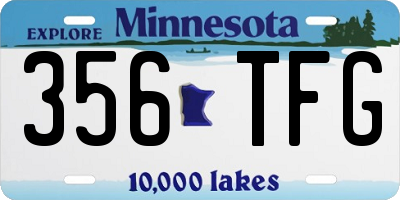 MN license plate 356TFG