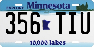 MN license plate 356TIU