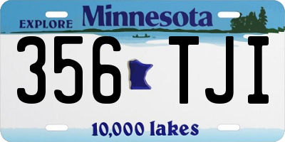 MN license plate 356TJI