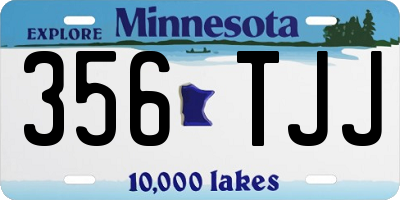 MN license plate 356TJJ