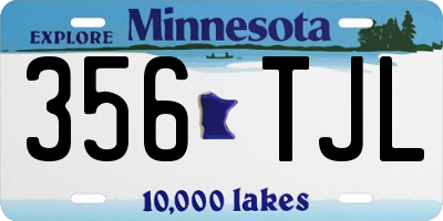 MN license plate 356TJL