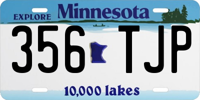 MN license plate 356TJP