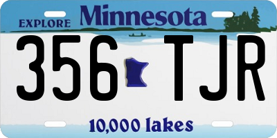MN license plate 356TJR