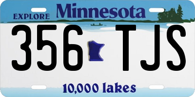 MN license plate 356TJS