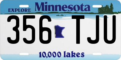 MN license plate 356TJU