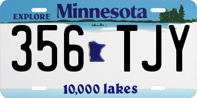 MN license plate 356TJY