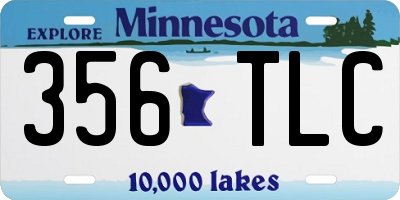 MN license plate 356TLC