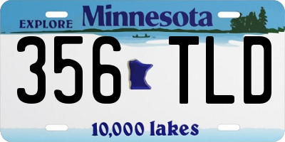 MN license plate 356TLD