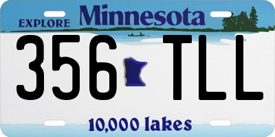 MN license plate 356TLL
