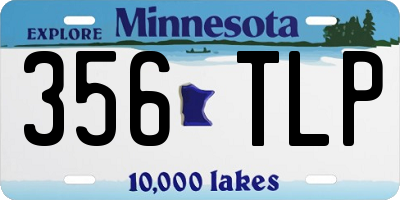 MN license plate 356TLP