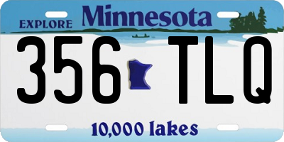 MN license plate 356TLQ