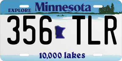 MN license plate 356TLR