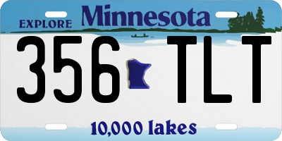 MN license plate 356TLT