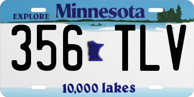 MN license plate 356TLV