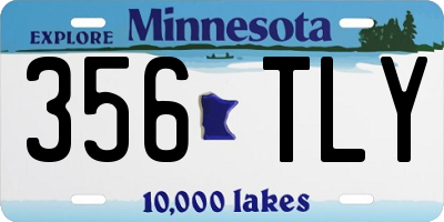 MN license plate 356TLY