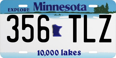 MN license plate 356TLZ