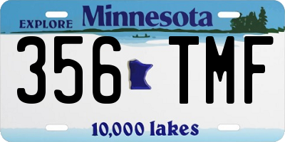 MN license plate 356TMF