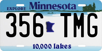 MN license plate 356TMG