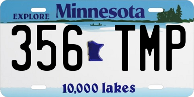 MN license plate 356TMP