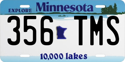 MN license plate 356TMS