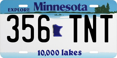 MN license plate 356TNT