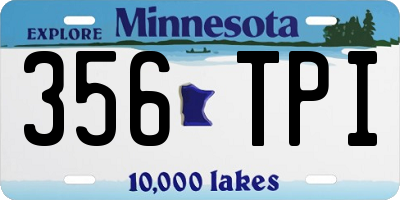 MN license plate 356TPI