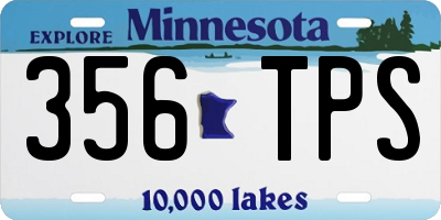 MN license plate 356TPS