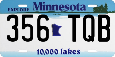 MN license plate 356TQB
