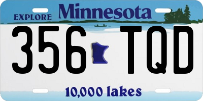 MN license plate 356TQD