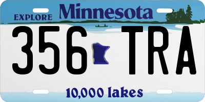 MN license plate 356TRA