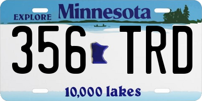 MN license plate 356TRD