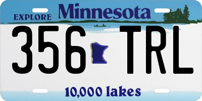 MN license plate 356TRL