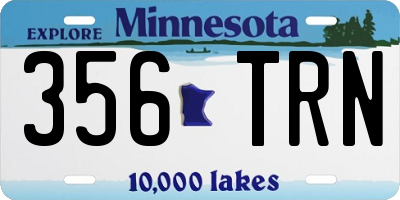 MN license plate 356TRN