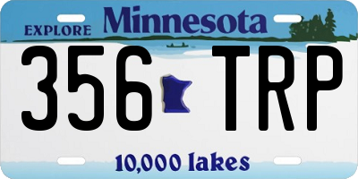 MN license plate 356TRP