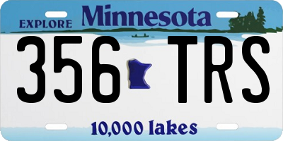 MN license plate 356TRS