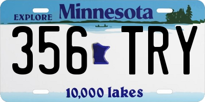 MN license plate 356TRY