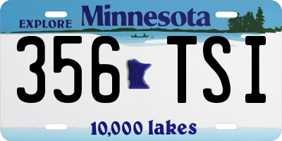 MN license plate 356TSI