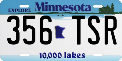 MN license plate 356TSR